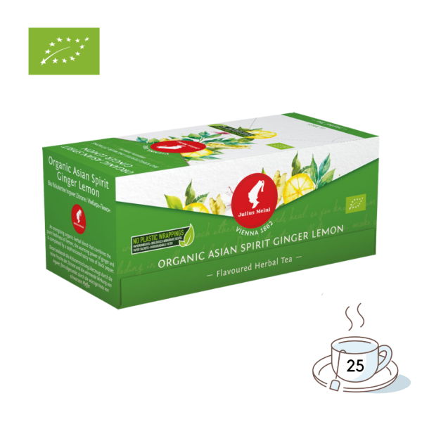 Julius Meinl Bio Tee Asian Spirit, Ingwer Zitrone Kräutertee